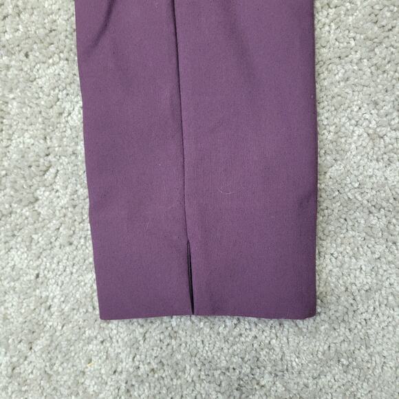 Vince Purple Stitch Front Midrise Ponte Stretch Pants Womens Size Small - Picture 9 of 10